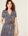Vestido camisero loneta estampada