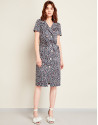 Vestido camisero loneta estampada