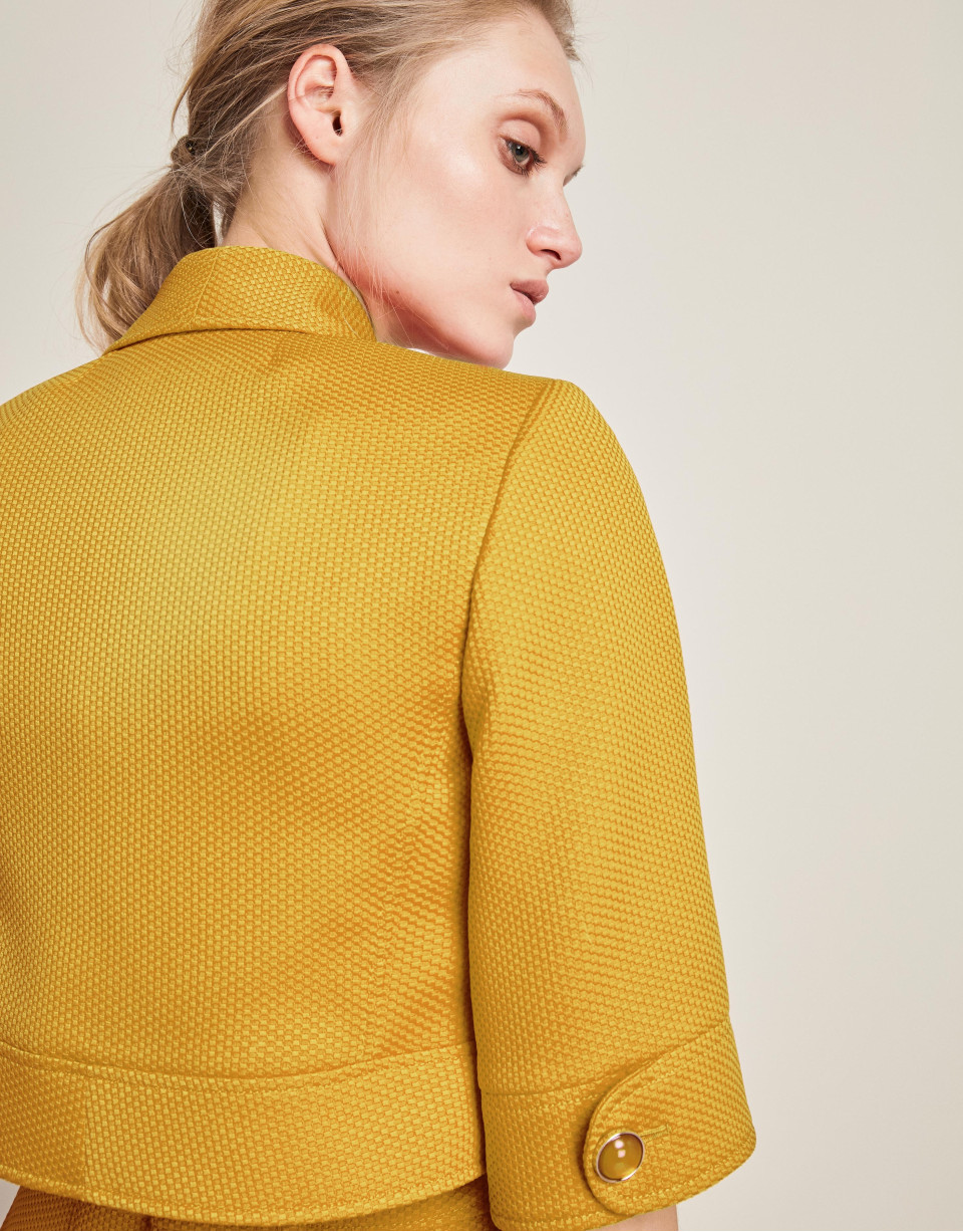 Yellow bolero jacket