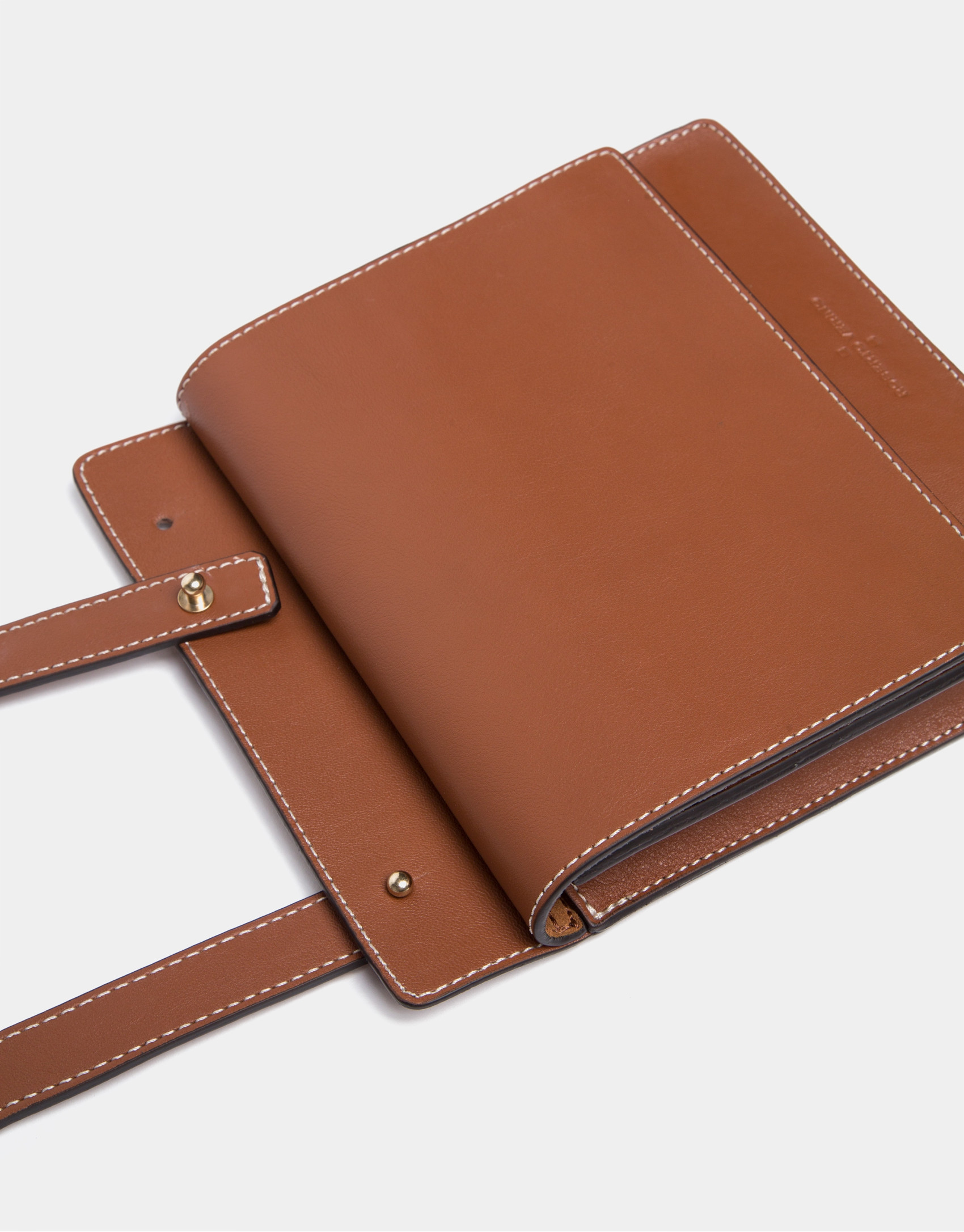 Garden leather tote bag