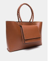 Garden leather tote bag