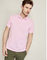 Polo piqué de algodón rosa