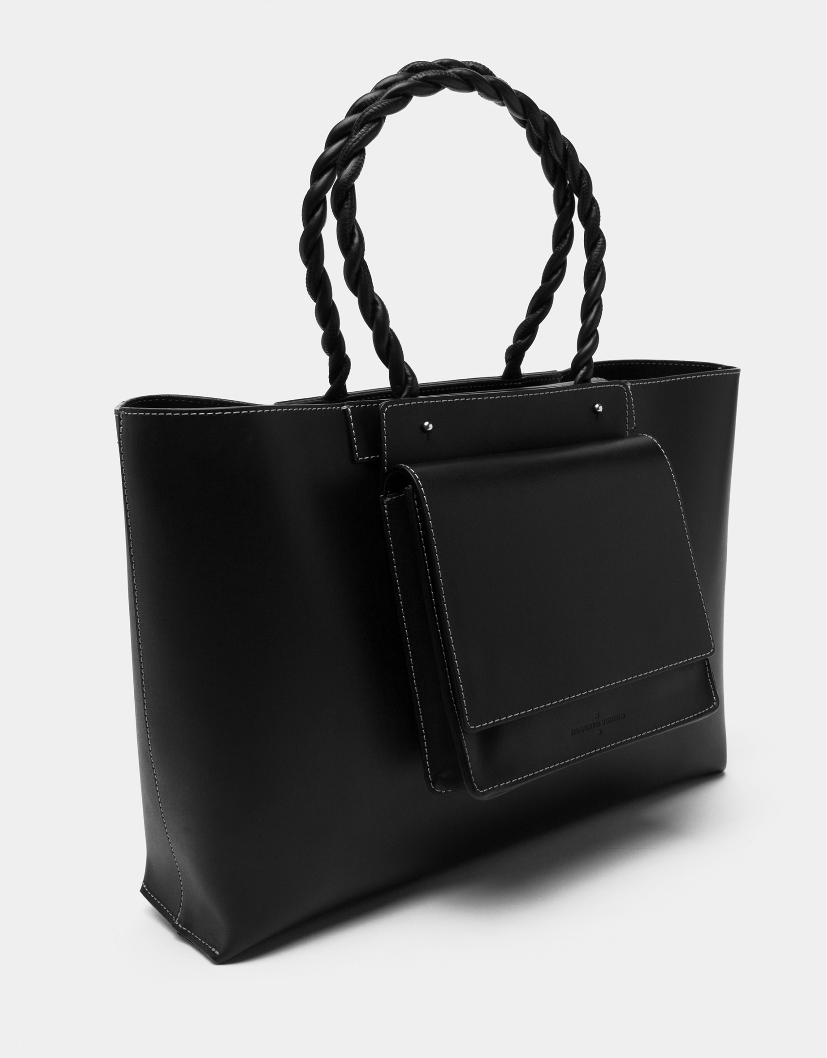 Bolso Tote Garden piel negra