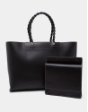 Bolso Tote Garden piel negra