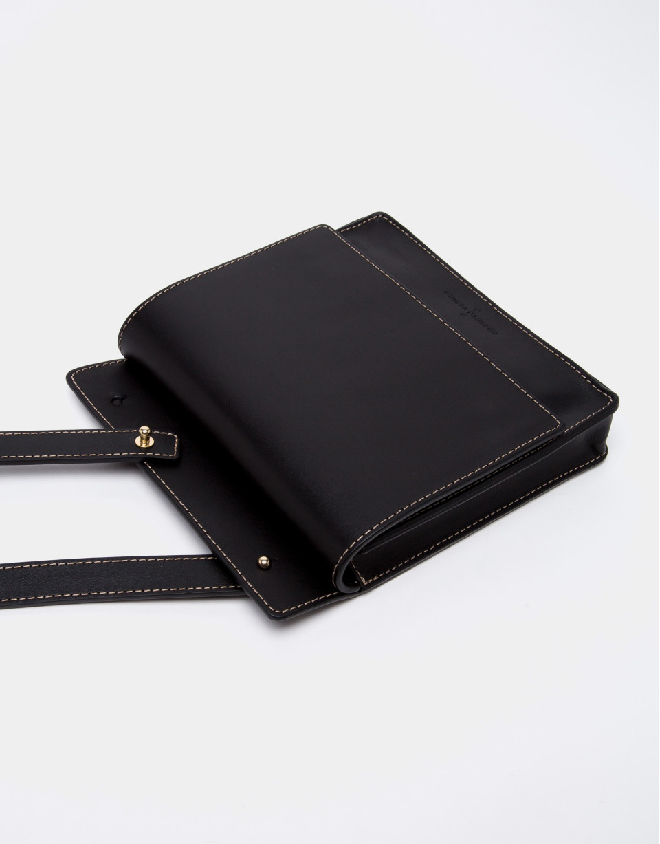 Bolso Tote Garden piel negra