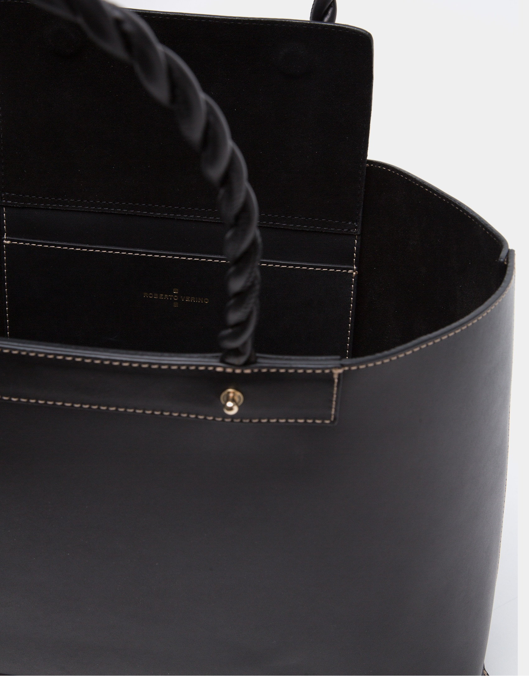 Bolso Tote Garden piel negra