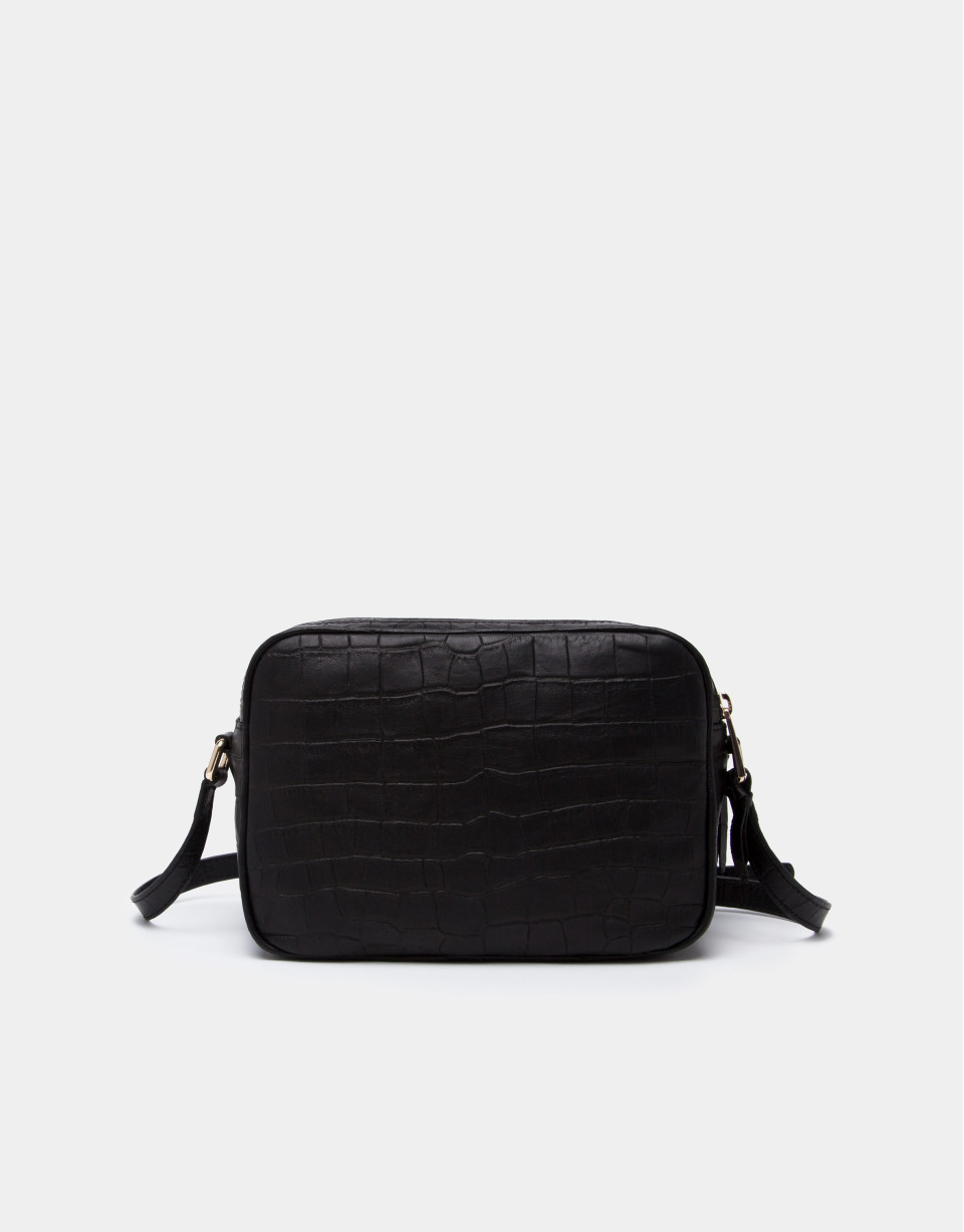Black alligator Taylor shoulder bag