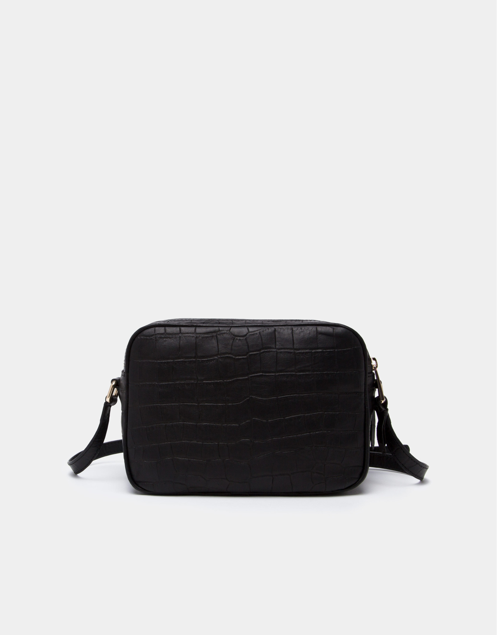Black alligator Taylor shoulder bag