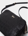 Black alligator Taylor shoulder bag