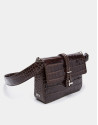 Bolso cartera Joyce cordón coco marrón