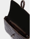 Bolso cartera Joyce cordón coco marrón