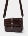 Bolso cartera Joyce cordón coco marrón