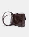 Bolso cartera Joyce cordón coco marrón