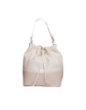 ADAM: Hobo bag with combined raw leathers 
