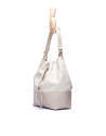 ADAM: Hobo bag with combined raw leathers 