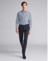 Navy blue cotton chinos
