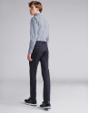 Navy blue cotton chinos