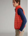 Chaleco reversible naranja/marino