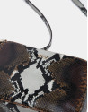 Embossed snakeskin Taylor shoulder bag