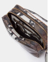 Embossed snakeskin Taylor shoulder bag