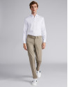 Mink-colored cotton chinos