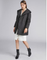 Black oversize ski jacket