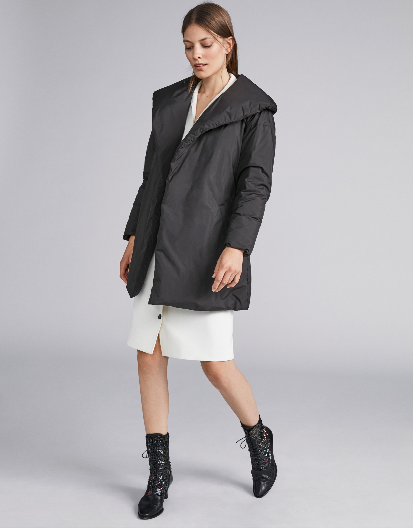 Plumas oversize negro