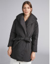 Black oversize ski jacket