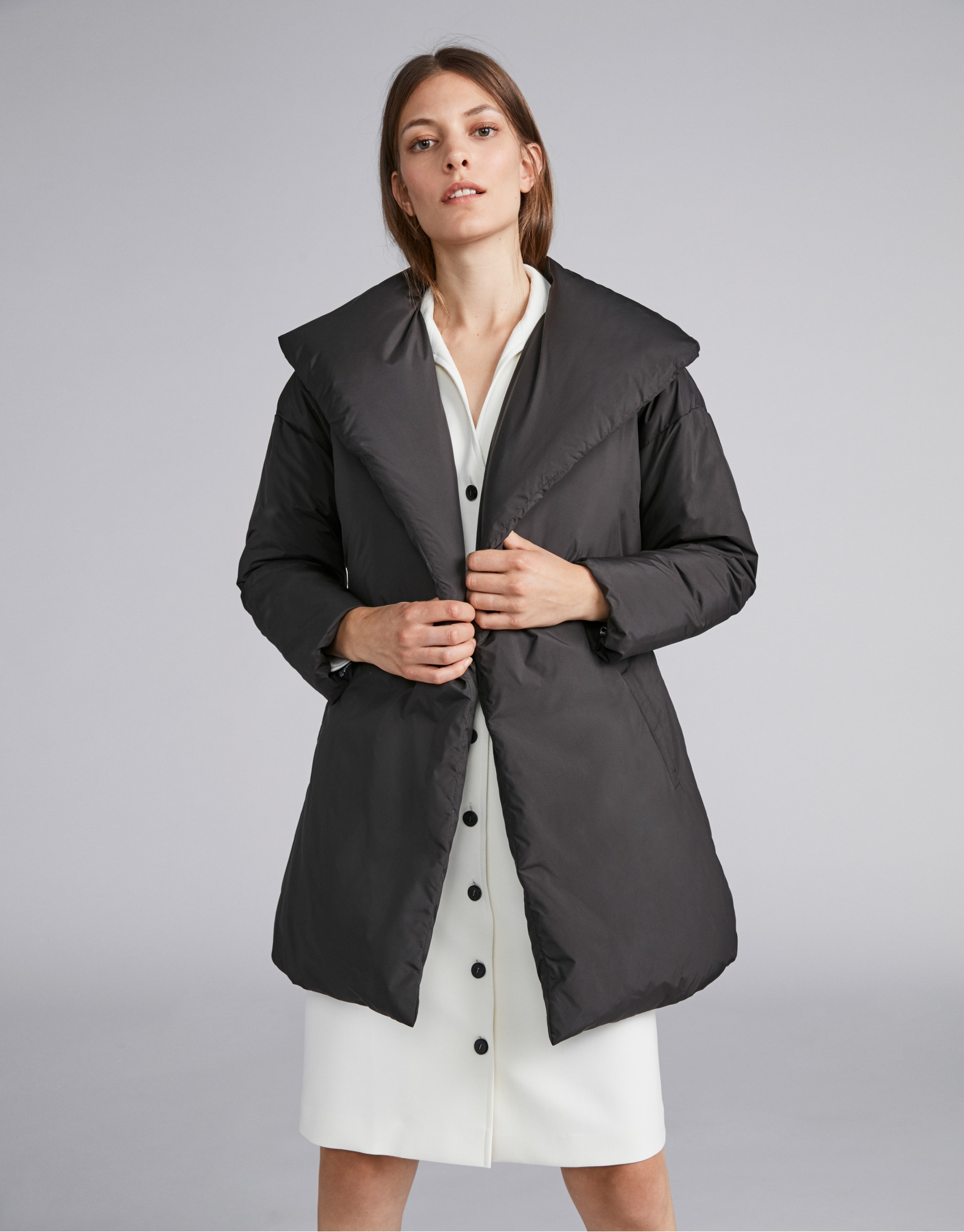 Plumas oversize negro