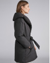 Black oversize ski jacket