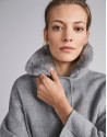 Grey, double-faced jacket