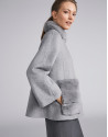 Grey, double-faced jacket