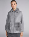 Grey, double-faced jacket