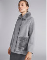 Grey, double-faced jacket