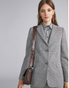 Americana cuadro gales gris