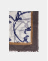 Blue print foulard