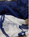 Blue print foulard
