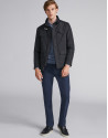 Blue pants with five pockets