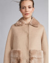 Beige, double-faced jacket