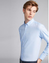 Blue striped sport shirt