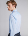 Blue striped sport shirt