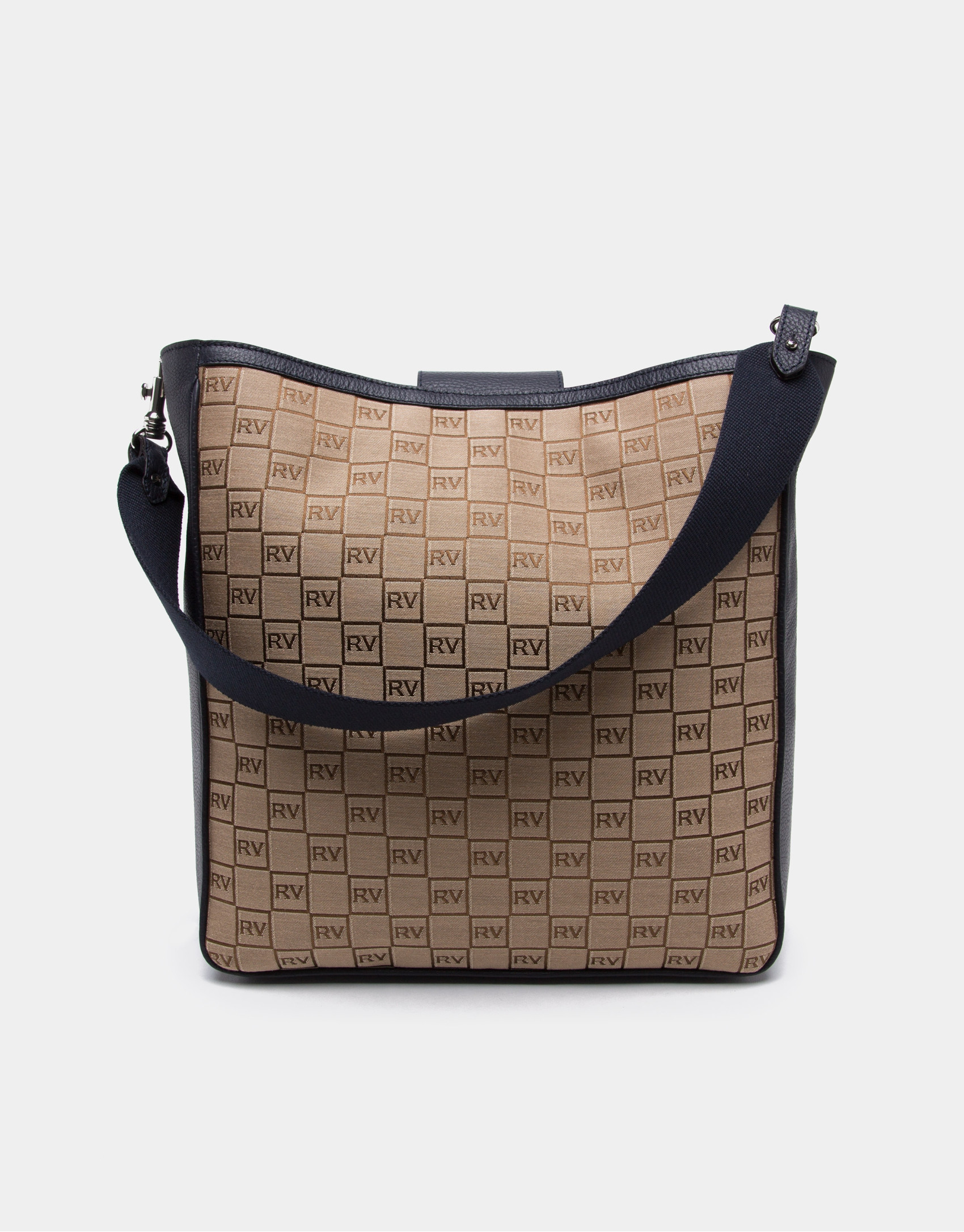 Montparnasse canvas shopping bag with logos