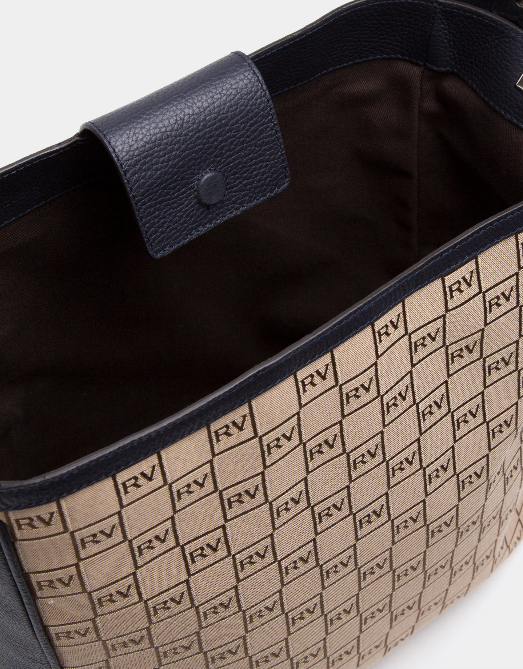 Montparnasse canvas shopping bag with logos