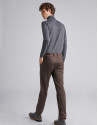 Brown cotton chinos
