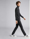 Black cotton chinos