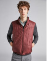 Chaleco reversible verde/granate