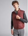 Chaleco reversible verde/granate