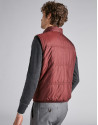 Chaleco reversible verde/granate