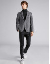 Black cotton chinos