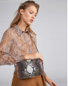 Embossed snakeskin Taylor shoulder bag
